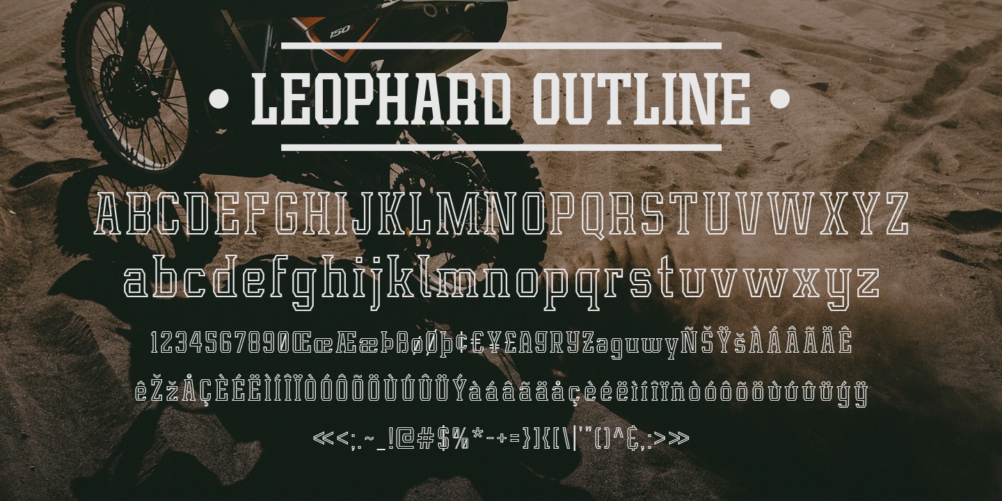 Пример шрифта Leophard #7